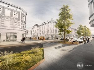 Vítězný návrh na proměnu Hlavní třídy v Českém Těšíně. Foto: FRIS architekti