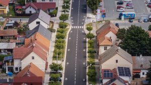 Oprava silnice II/327 v Novém Bydžově. Foto: Královéhradecký kraj