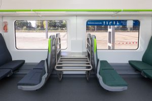 Nová jednotka Alstom Coradia Stream pro spojení Barcelony a letiště El Prat. Foto: Alstom