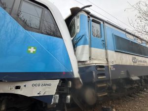 Srážka vlaků ve Zlivi. Autor: Policie ČR