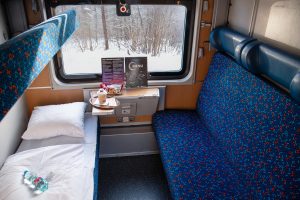 Lehátkový vůz Českých drah pro trasu mezi Prahou a polskou Přemyšlí u ukrajinské hranice. Foto: ČD