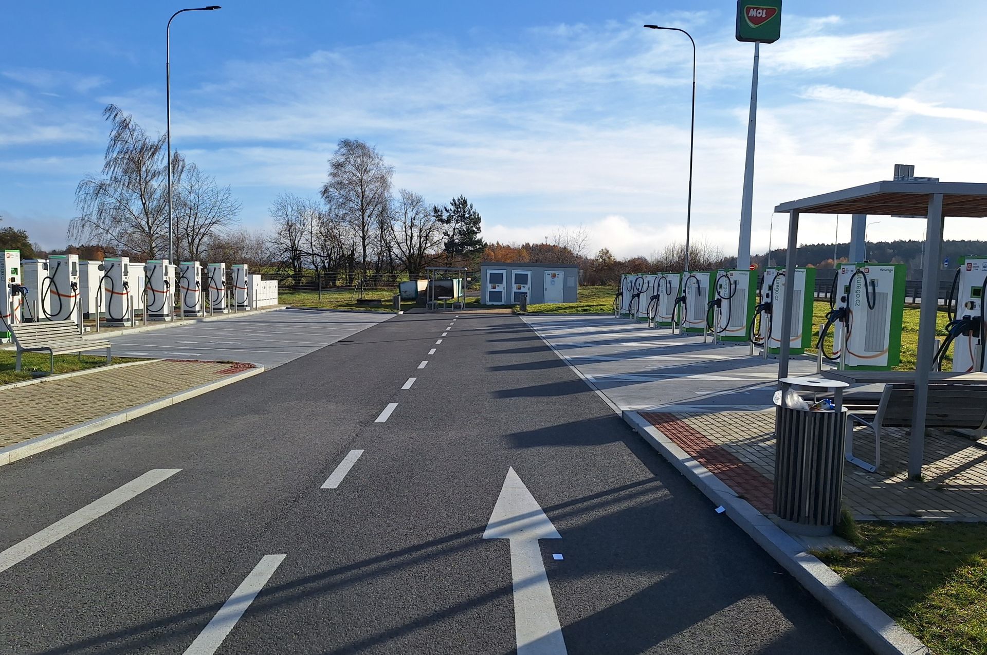 Zmodernizovaná odpočívka Mikulášov na D1. Pramen: ŘSD