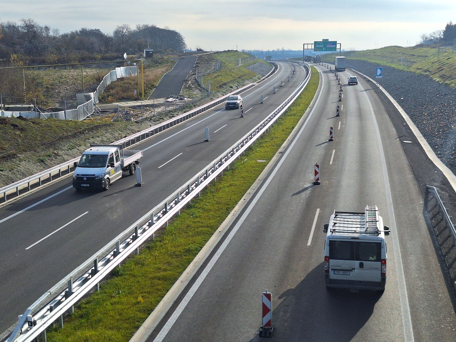 D35, západní obchvat Olomouce (na obr. ještě s omezením). Pramen: ŘSD