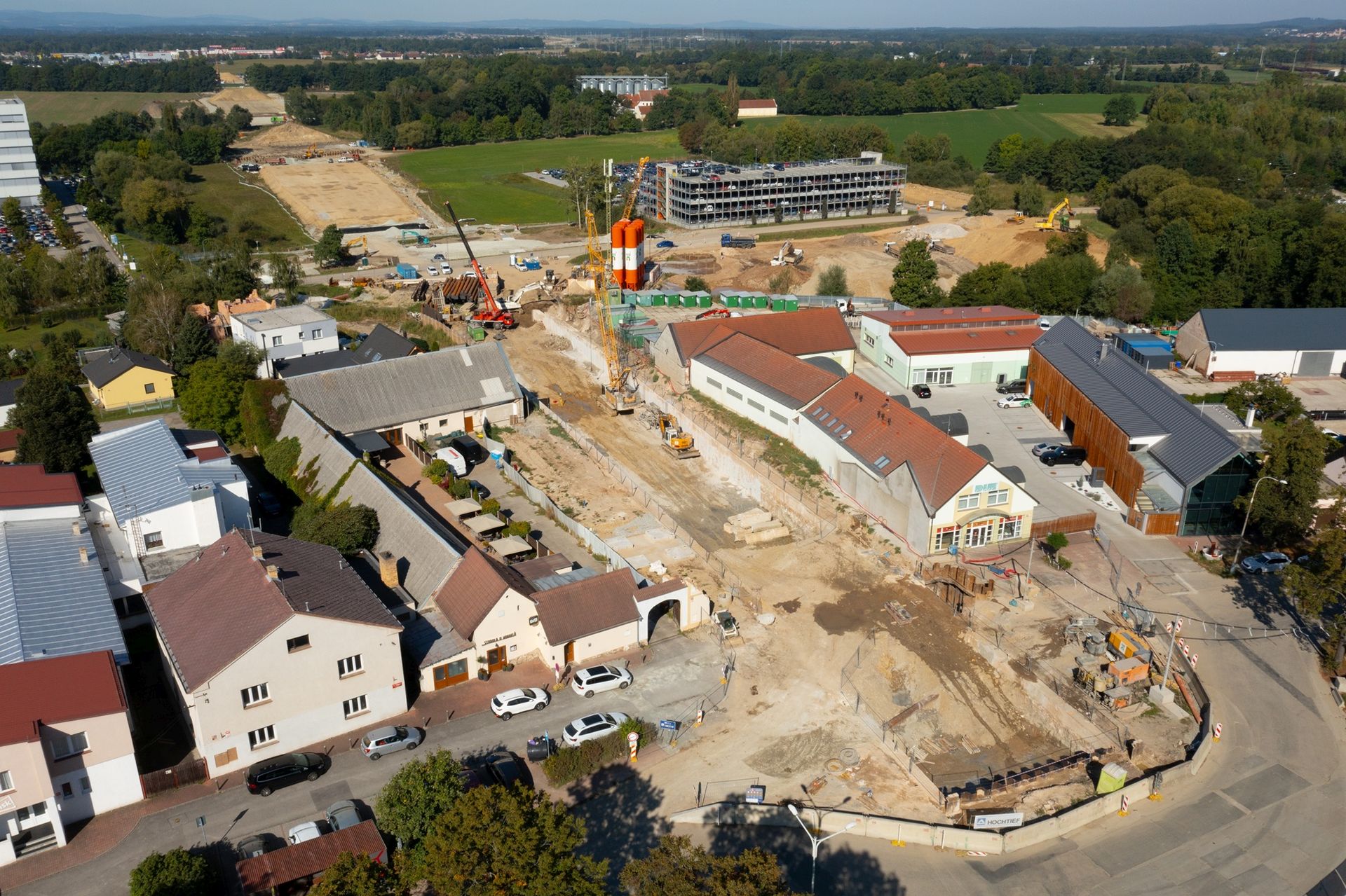 Stavba Severní spojky v Českých Budějovicích. Pramen: ŘSD