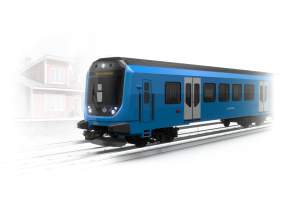 Exteriér vlaku pro Region Stockholm. Zdroj: Škoda Group