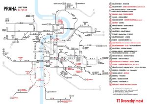 Chystané změny tramvajových linek po zprovoznění Dvoreckého mostu. Zdroj: Ropid