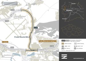 Novostavby trati Praha-Ruzyně - Praha-Letiště Václava Havla. Zdroj: SŽ