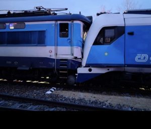 Srážka vlaků ve Zlivi. Autor: čtenář Zdopravy.cz