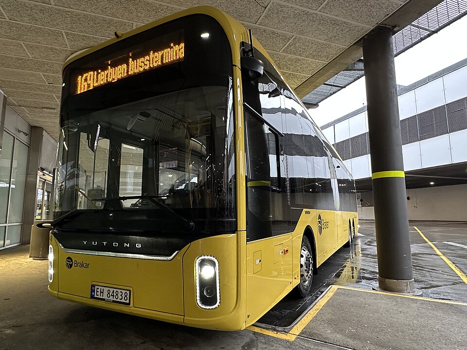 Autobus čínské značky Yutong v norském Oslu. Foto: Ssu, CC BY-SA 4.0 via Wikimedia Commons