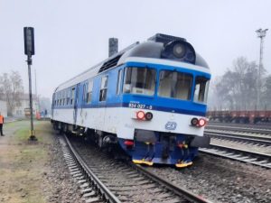 Vykolejení vlaku v Neratovicích.
Foto: Hasiči SŽ