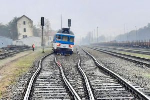 Vykolejení vlaku v Neratovicích.
Foto: Hasiči SŽ