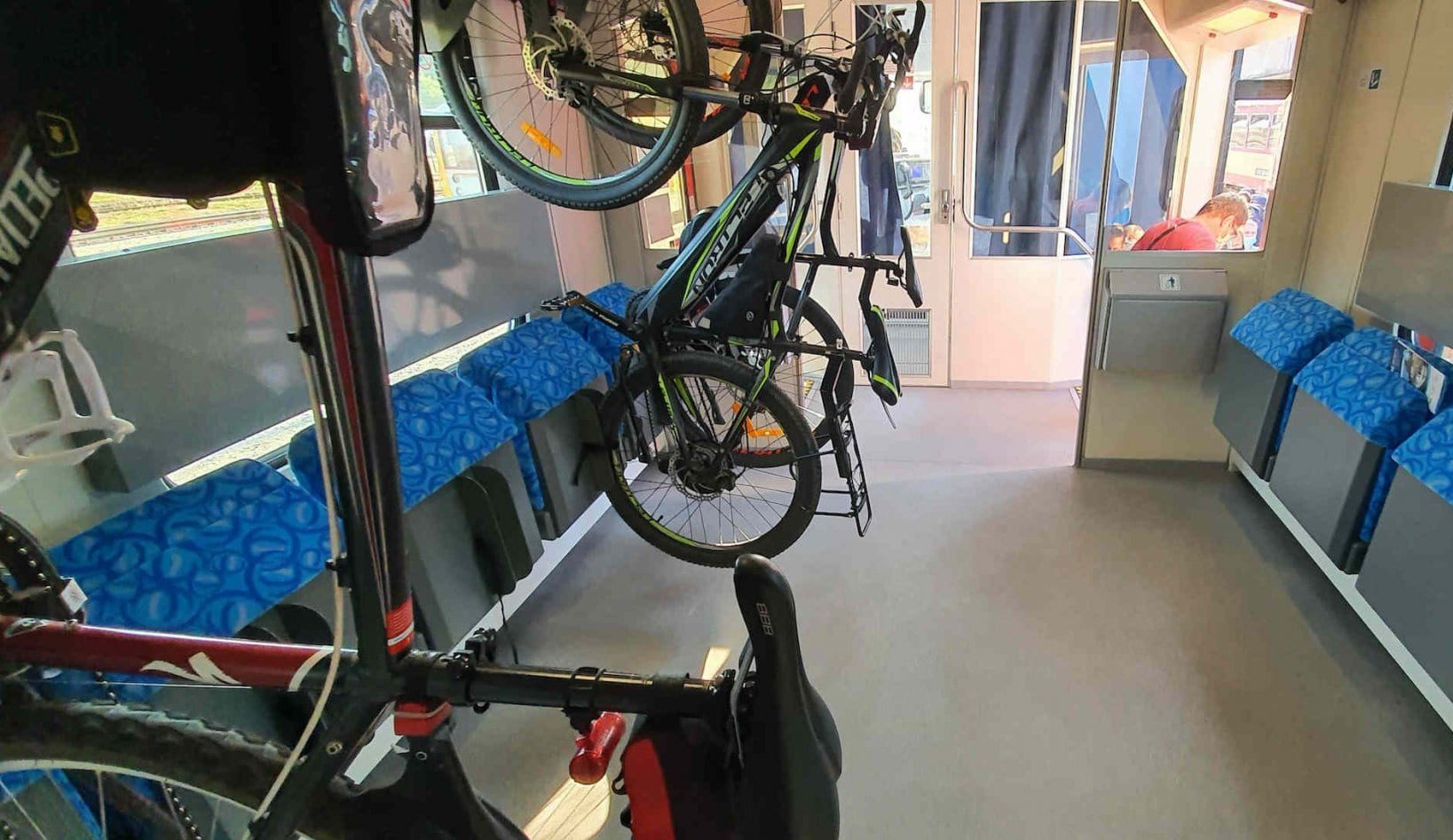 Přeprava elektrokol ve vlaku. Foto: Arriva