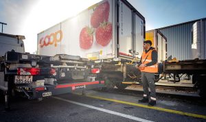 Železniční terminál Hardfeld v Curychu. Foto: Dario Häusermann/ COOP