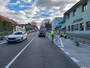 Dokončování průtahu Říčany na I/2. Foto: ŘSD