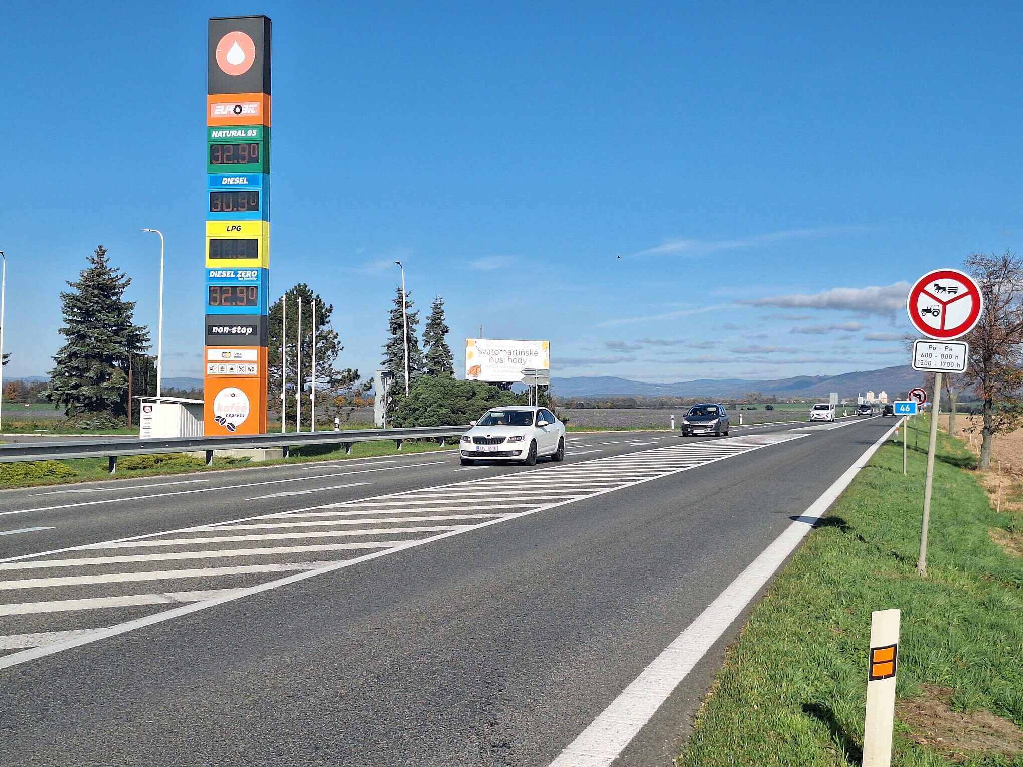 Silnice I/46 Olomouc - Šternberk. Foto: ŘSD