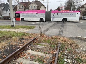 Vlečka v Papírenské ulici v Českých Budějovicích je určená k likvidaci. Autor: Zdopravy.cz/Jan Šindelář