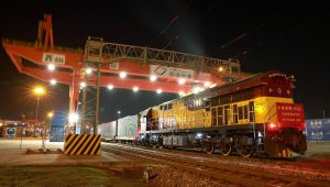 První vlak ze Si-an do České Třebové. Foto: Metrans