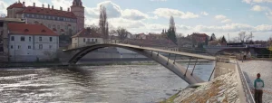 Nová lávka přes Labe v Brandýse nad Labem - Staré Boleslavi. Foto: Bridge Structures