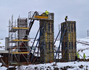 Dostavba východní části Pražského okruhu (listopad 2025). Foto: ŘSD