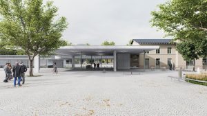 Vizualizace nádražního prostoru v Lysé nad Labem. Foto: Byró architekti