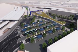 Předprostor Ostrava hlavní nádraží. Zdroj: město Ostrava