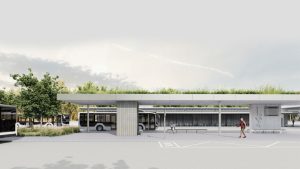 Vizualizace nádražního prostoru v Lysé nad Labem. Foto: Byró architekti