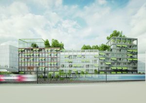 Vítězné architektonické návrhy bloků budov na Florenci. Zdroj: Florenc 21