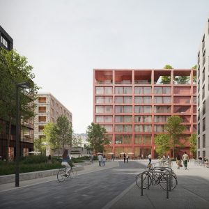 Vítězné architektonické návrhy bloků budov na Florenci. Zdroj: Florenc 21