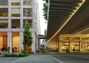 Vítězné architektonické návrhy bloků budov na Florenci. Zdroj: Florenc 21