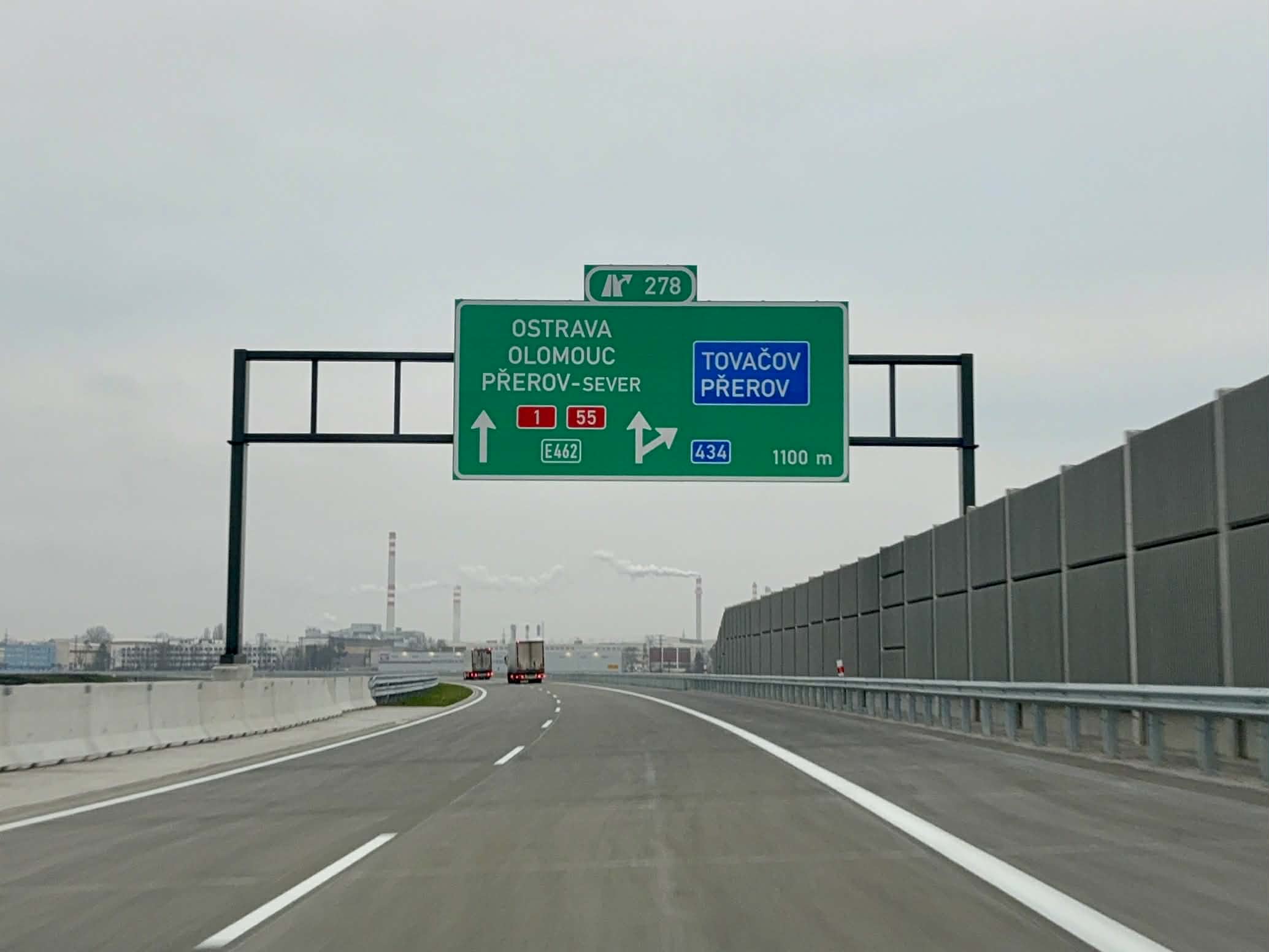 D1 Přerov - Říkovice. Foto: Zdopravy.cz