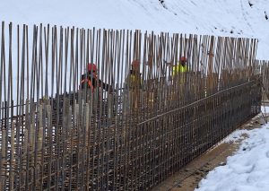 Dostavba východní části Pražského okruhu (listopad 2025). Foto: ŘSD