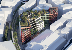 Vítězné architektonické návrhy bloků budov na Florenci. Zdroj: Florenc 21