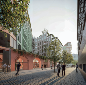 Vítězné architektonické návrhy bloků budov na Florenci. Zdroj: Florenc 21