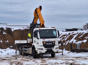 Dostavba východní části Pražského okruhu (listopad 2025). Foto: ŘSD