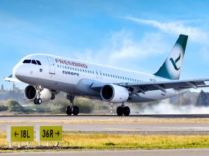 Airbus A320 společnosti Freebird. Zdroj: Facebook.com - Freebird Airlines