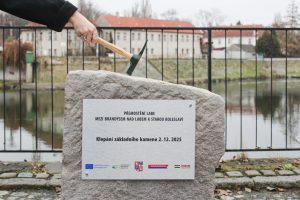 Zahájení stavby nové lávky přes Labe v Brandýse nad Labem - Staré Boleslavi. Foto: Město Brandýs nad Labem - Stará Boleslav