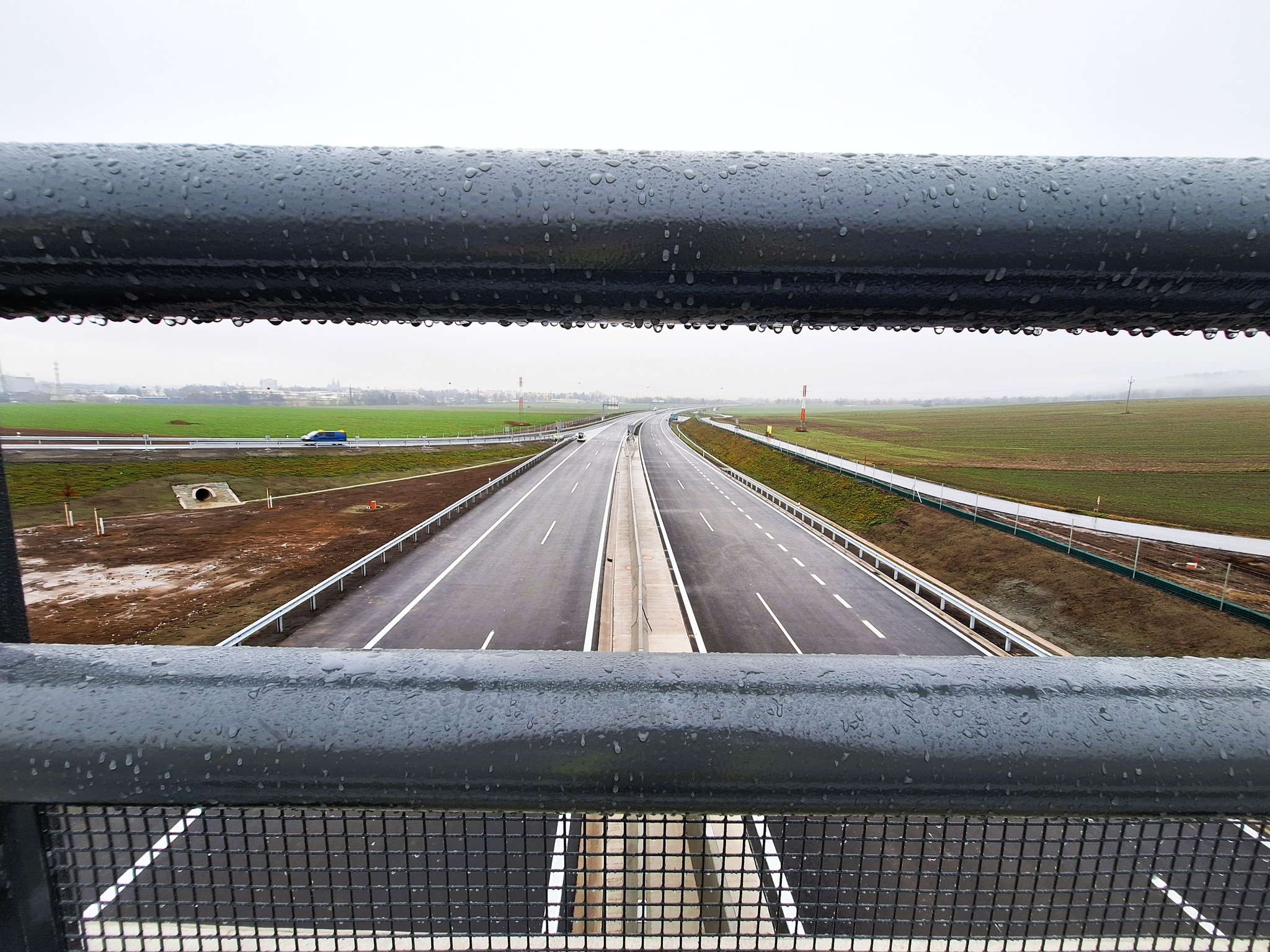 Nově otevřený úsek dálnice D35. Foto: ŘSD