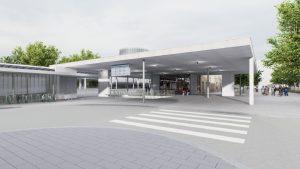 Vizualizace nádražního prostoru v Lysé nad Labem. Foto: Byró architekti