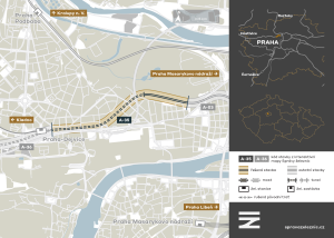 Úsek Výstaviště - Dejvice. Zdroj: Správa železnic