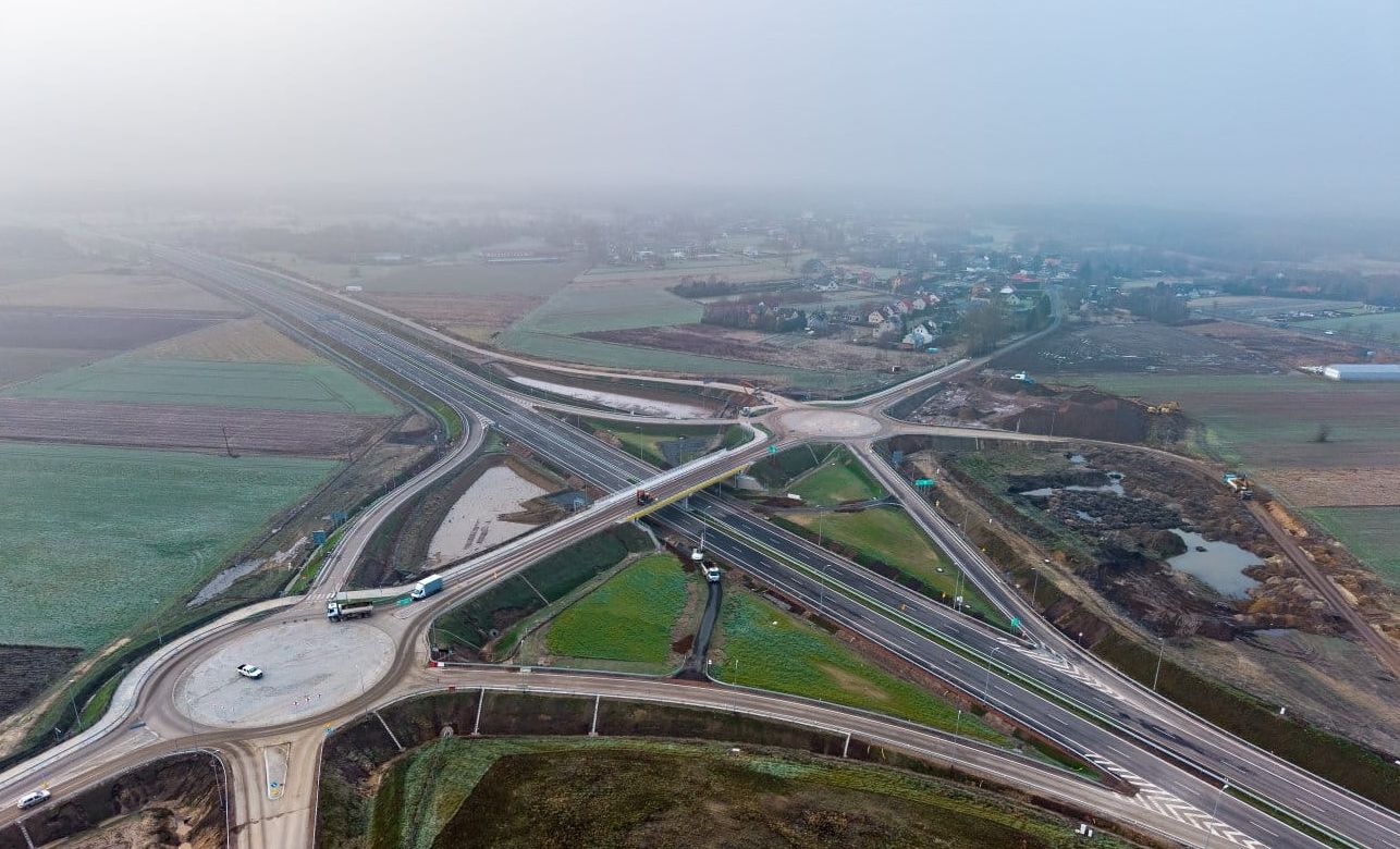 Nový úsek silnice S7. Foto: GDDKiA