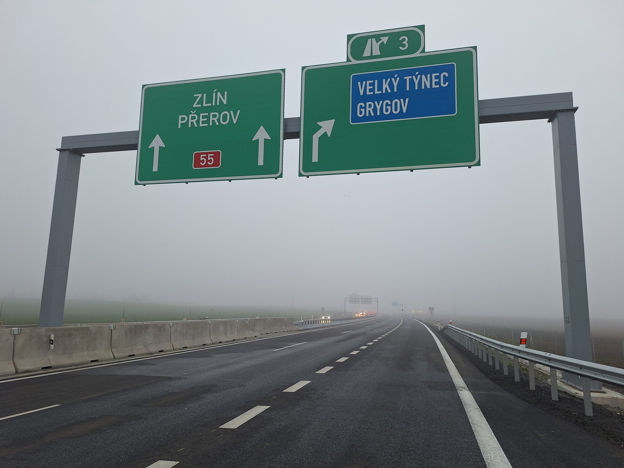 Dálnice D1 u Přerova. Foto: ŘSD