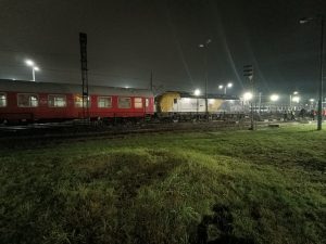 Vánoční vlak Pardubice - Vratislav a zpět společnosti Gepard Express. Pramen: Gepard Express