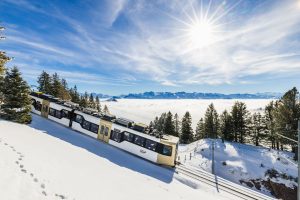 Nové vlaky na Rigi. Foto: Rigi Bahnen
