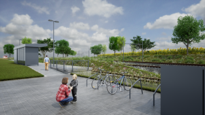 Vizualizace modernizace trati Ruzyně - Kladno. Zdroj: Správa železnic