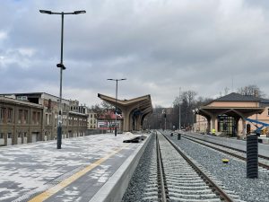 Stanice Chrastava, stav 20.11. 2025. Foto: Jan Sůra / Zdopravy.cz