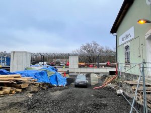 Stanice Hrádek nad Nisou, stav 2.12. 2025. Foto: Jan Sůra / Zdopravy.cz