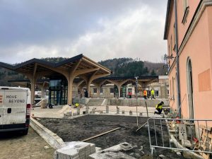 Stanice Chrastava, stav 2.12. 2025. Foto: Jan Sůra / Zdopravy.cz