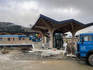 Stanice Chrastava, stav 2.12. 2025. Foto: Jan Sůra / Zdopravy.cz