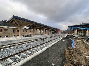 Stanice Chrastava, stav 2.12. 2025. Foto: Jan Sůra / Zdopravy.cz