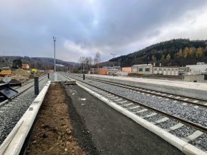 Stanice Chrastava, stav 2.12. 2025. Foto: Jan Sůra / Zdopravy.cz